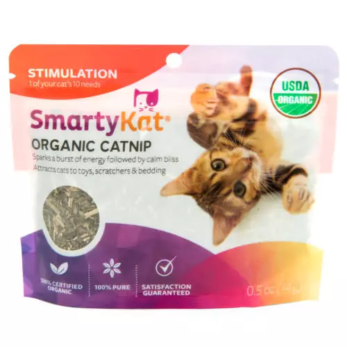 blur kaste støv i øjnene Kollega USDA Certified Organic Catnip Pouch, 0.5 Ounce - SmartyKat