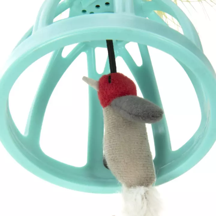 Bird in cage top cat toy