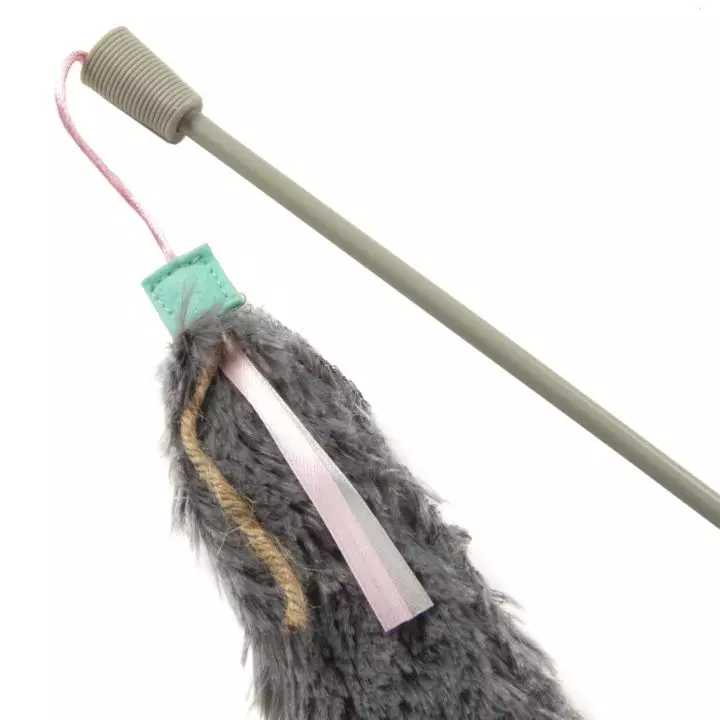 Crazy Catch™ Breakaway Plush Catnip Wand Toy - SmartyKat