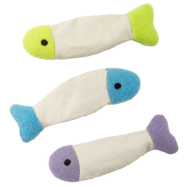 Fish Flop™ Crinkle Catnip Toy, Set of 3 - SmartyKat